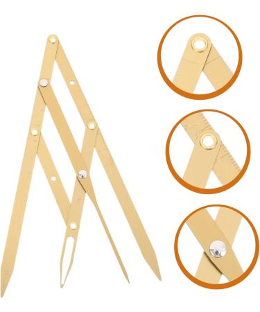 KALLORY 2 Pcs Second Generation Brow Shaping Kit Eyebrow Marker Ruler Eyebrow Drawing Tool Metal 25x5x0.6cmx2pcs Goldenx2pcs - Buy Online on SooperMarket.com