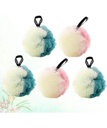 Buy Cabilock 5pcs Kids Shower Scrunchie Bathbombs - Soft Mesh Sponge Poufs for Fun Bathing Experience - Buy Online on SooperMarket.com