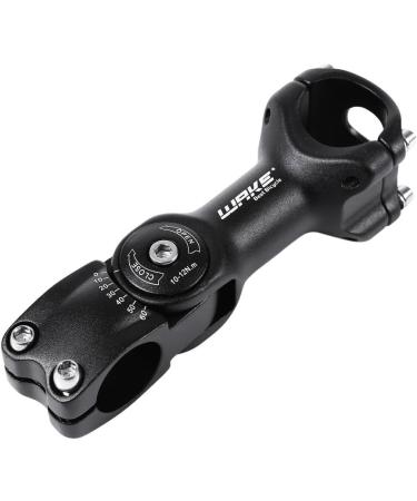 Wake MTB Stem 31.8 90mm 110mm Adjustable Bike Stem - Lightweight Aluminum Alloy - Mountain Bike Stem for BMX, Road Bike, Cycling - Black - Buy Online on SooperMarket.com