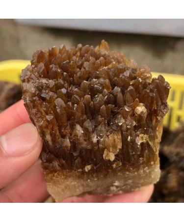 Crystal Natural Yellow Amber Calcite Rough Crystal Stone Collection Rough Rock Specimen Home Decor (Size : 60-100g) - Buy Online on SooperMarket.com