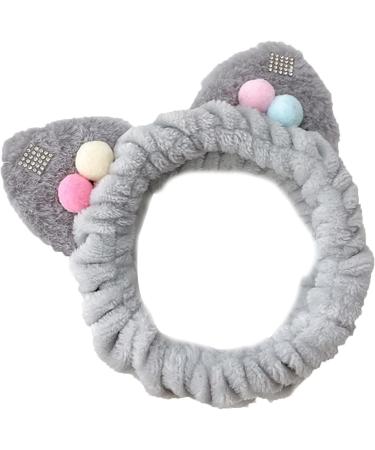 JSGHGDF Headband Plush r Cat Ears Headbands Makeup Hairband -slip Kitten Ear r Head Wrap Elastic Headbands 1 - Buy Online on SooperMarket.com