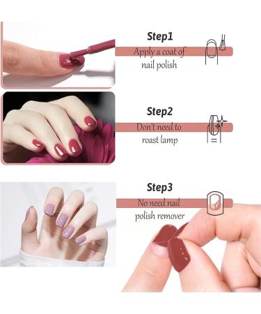 Purple Nail Polish Nail Varnish Lilac Lavender Violets Pale Purple Quick Dry Natural Long Lasting No Need Baking Nail Polish for Christmas DIY Nail Art - Buy Online on SooperMarket.com