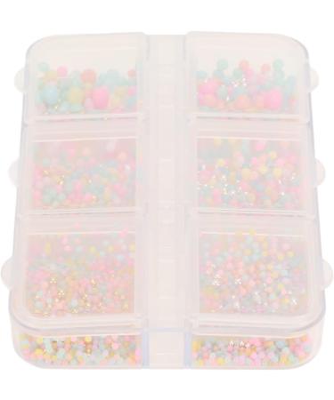 5 Boxes Nail Art Beads Glittery Nail Rhinestones Set with Different Shapes and Sizes Portable Plastic Manicure Art Beads with Transparent Storage Box Nail Art Decoration for Nail Salon - Buy Online on SooperMarket.com