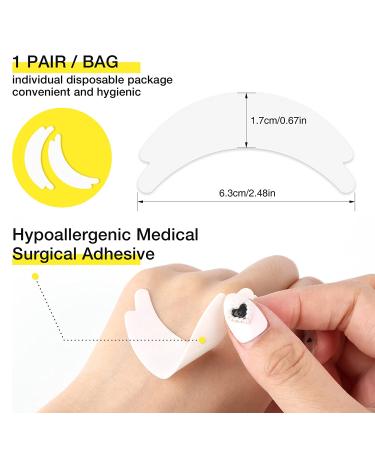 LASHVIEW 50 Pairs Natural Microfoam Under Eye Pads for Eyelash Extensions - Lint Free, Hypoallergenic, Stick Well, Fit Most Eye Shapes - Buy Online on SooperMarket.com