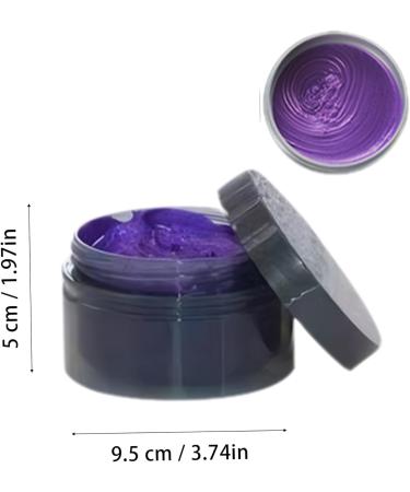 Temporary Hair Dye Color Disposable Water Soluble Hair Wax Color Quick Drying Wash Out Hair Color Temporary Hair Color for Kids Women Men Use Purple - Buy Online on SooperMarket.com
