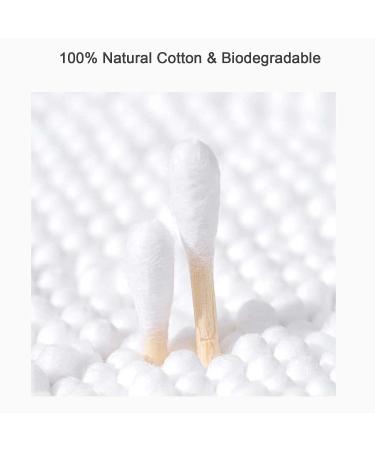 Nicoone Double Tips Cotton Swabs - 300 Pack Cotton Tubes for Makeup Personal Hygiene Pet Care & First Aid - Durable Wood Sticks and Storage Box - Buy Online on SooperMarket.com