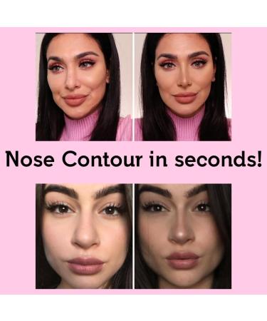 Contour Nose Brush - 2-in-1 U Shape Tool for Precision Sculpting & Defining - Ultra Precision Soft Dual-End Gold Brush for Perfect Nose Contouring - Buy Online on SooperMarket.com