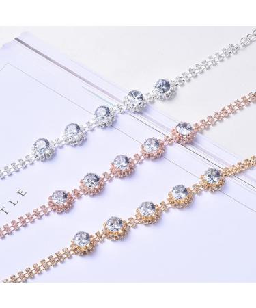 RayMinsino Pet Zircon Flower Diamond Necklace Adjustable Dress Up Collar Cat and Dog Jewelry Necklace Suitable for Small and Medium Cats and Dogs Small Silver - Buy Online on SooperMarket.com