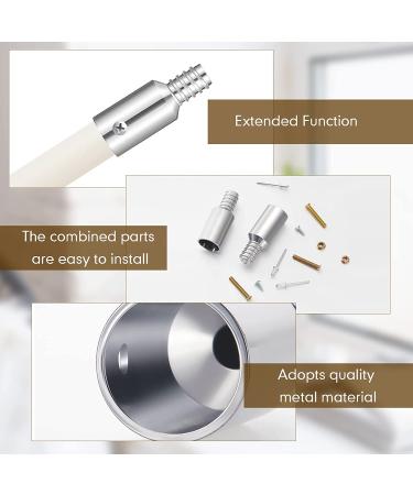 6 Pcs Threaded Tip Replacement Kit for Extension Poles - Metal Threaded Tips for 1 Inch Wood/Metal Poles - Buy Online on SooperMarket.com