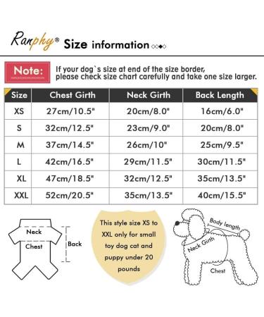 Ranphy Small Dog Stripe Jumpsuit Pajamas - Comfy Cotton Pet Clothes for Boys - Size XXL - Buy Online on SooperMarket.com