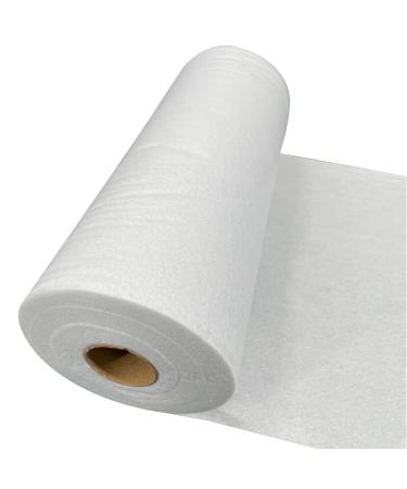 PLANTIONAL Iron-On Fusible Fleece Interfacing: 11.8 Inches x 10 Yards Medium Weight One-Sided Loft Iron On Fusible Fleece White for Quilting Tote Bags and Home Decor