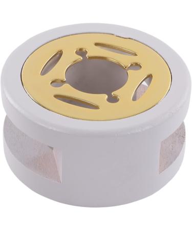 Letter Wax Sealing Kit - Wax Warmer Spoon Brass Head & Wooden Handle in Brown (Milky Gray) | International Shipping - Buy Online on SooperMarket.com