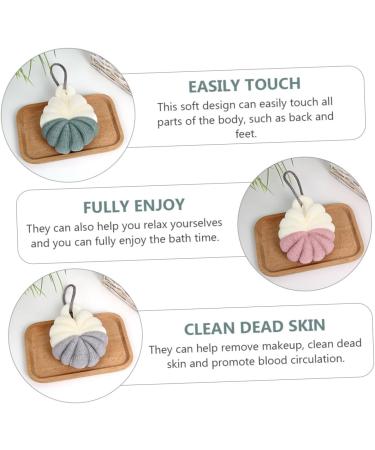 NOLITOY 4 Pcs Bath Bouquet Body Scrubber - Exfoliating Mesh Pouf & Shower Loofah | Spa Quality Shower Scrubber for Deep Cleaning & Relaxation - Buy Online on SooperMarket.com