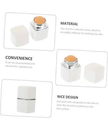 Angoily Volcanic Stone Oil-Absorbing Ball Facial Face Skin Oil Control Roller Oil Absorption Massager - Buy Online on SooperMarket.com
