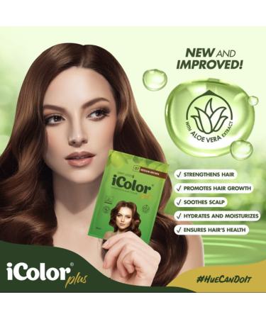 Great Lengths iColor Burgundy Hair Dye Shampoo 10 Sachets (30ml) | Easy DIY Color in 20-30 Minutes | International Shipping Available - Buy Online on SooperMarket.com