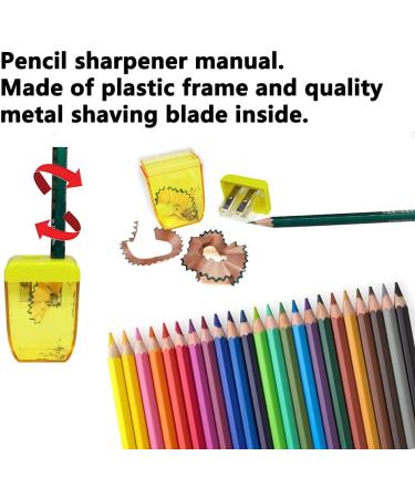 AUSTARK 4Pcs Pencil Sharpeners Manual for Kids Adults  Dual Hole Small Handheld Pencil Sharpener Bulk for Office School Home  Back to School Supplies Sharpeners-4 - Buy Online on SooperMarket.com