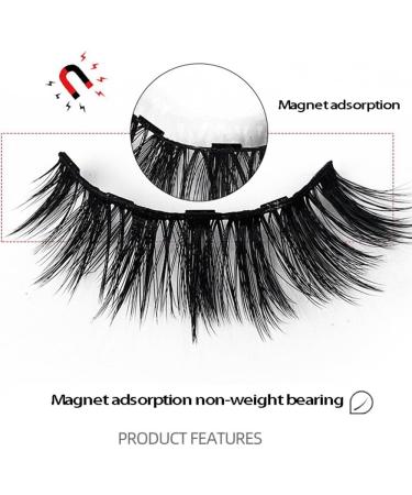 Dawafit Magnetic Eyelashes with Eyeliner Kit 10 Pairs Reusable Magnetic Eyelashes 3D Magnetic False Eyelashes(A) - Buy Online on SooperMarket.com