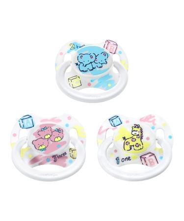LittleForBig Bigshield Generation-II Adult Sized Pacifier Printed Set - Vintage Baby Pattern