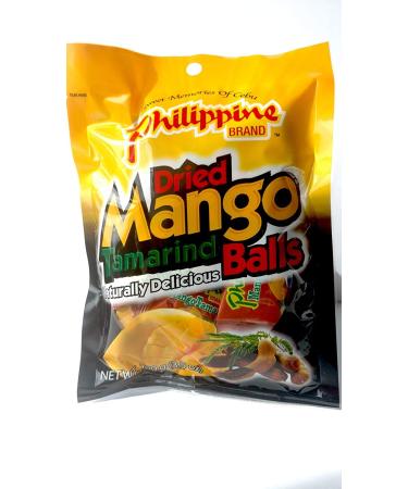 Philippine Brand Dried Mango Tamarind Balls 3.53oz Pouches (Pack of 3) - Delicious Tropical Snack - Buy Online on SooperMarket.com
