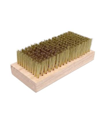 CJBin brass brush durable copper brush rust protection copper cleaning brush surface brush ski for skiing cleaning polishing (straight)