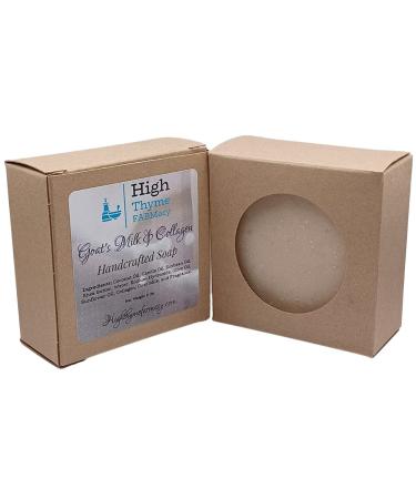 Goat's Milk & Collagen Soap - Handcrafted 5 oz Bar | Gentle Lightly Scented Body Soap for Healthy Skin - Buy Online on SooperMarket.com