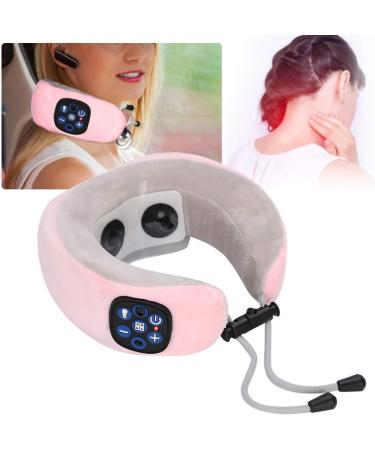 Buy Electrical Neck Massage Device - U-Shaped Pink Pillow for Comfortable Neck & Shoulder Relief | International Shipping Available - Buy Online on SooperMarket.com