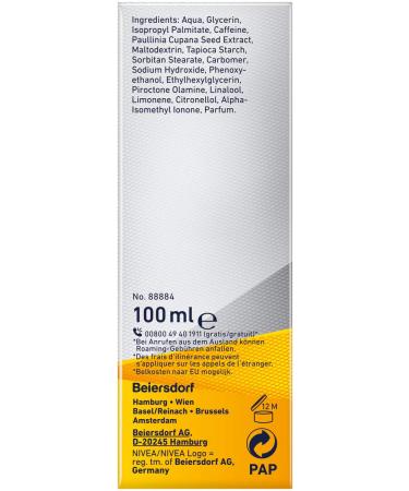 Nivea Men Active Energy After Shave Balsam (100 ml) | Revitalizing Skin Care with Caffeine | 100% Natural | Perfect for Post-Shave Relaxation - Buy Online on SooperMarket.com