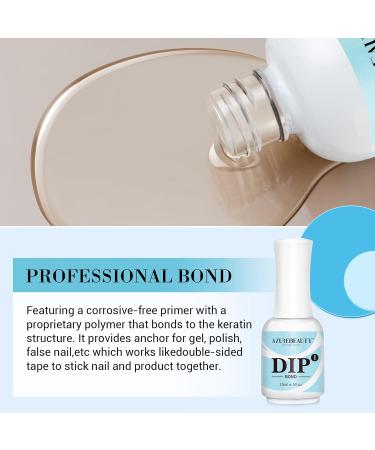 AZUREBEAUTY Dip Powder Primer Bond 15 ml - Perfect for Nail Dipping Powder French Nails Art & DIY Salon Manicure - Buy Online on SooperMarket.com