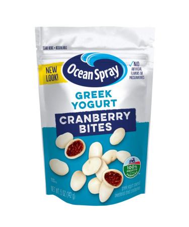 Ocean Spray Craisins Dried Cranberries, Greek Yogurt Covered Bites, 5 Ounce