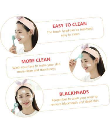 3 Sets Cleansing Brush - Manual Facial Scrub Brush & Silicone Pore Scrubbers for Deep Cleaning | Perfect for All Skin Types - Buy Online on SooperMarket.com