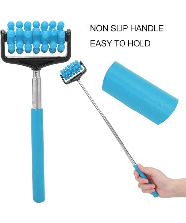 Adjustable Telescopic Back Massager for Pain Relief | Blue Sore Muscle Tool for Men & Women | International Shipping - Buy Online on SooperMarket.com