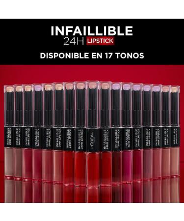 L'Or al Paris Infaillible 2-Step 101 Everlasting Lipstick - 24 Hour Full Lips & Moisturizing Balm | 5.7g - Shop Internationally! - Buy Online on SooperMarket.com