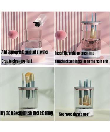 QUR White Makeup Brush Cleaner Electric Automatic Spinning Makeup Brush Cleaner Fit for All Makeup Brush - Buy Online on SooperMarket.com