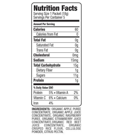 Sprout Organic Baby Food Stage 4 Toddler Fruit Snacks - Red Fruit Beet & Berry Crispy Chews (20 Pack) - Buy Online on SooperMarket.com