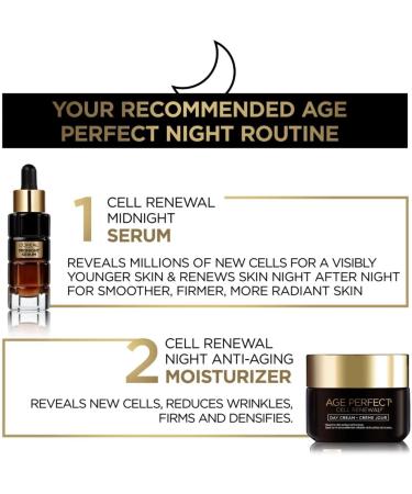 L'Oreal Paris Age Perfect Midnight Serum 1 oz - Anti-Aging Night Serum - Buy Online on SooperMarket.com
