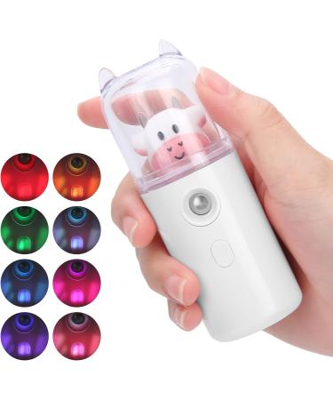 Handy Mist Sprayer Cute cartoon animal portable facial mist sprayer home office moisturizing spray USB Rechargeable Moisturizing Skin Care(White) - Buy Online on SooperMarket.com