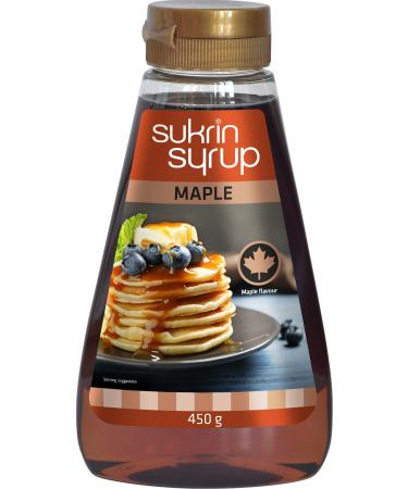 Sukrin Maple Syrup - Sugar Free Syrup With Fibre Gluten Free Keto And Low Carb Sweetener For Desserts And Breakfast 450 g Maple 450 g (Pack of 1)