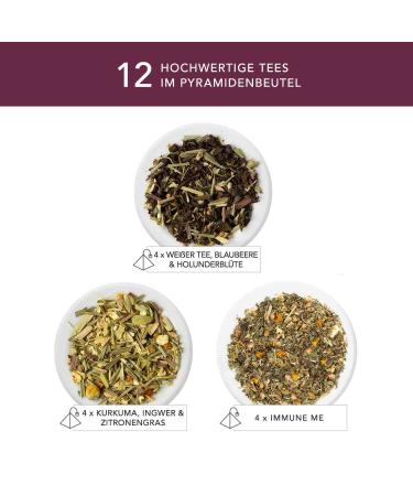 Shop ETS Organic Tea Gift Set - Wellness Sample Box with 12 Pyramid Bags for Birthdays Mother's Day Easter & Christmas - Buy Online on SooperMarket.com