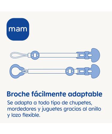 MAM Clip It! & Cover Pacifier Fastener & Cover for 0+ Months Random Gray Colors 1 Pack - Buy Online on SooperMarket.com