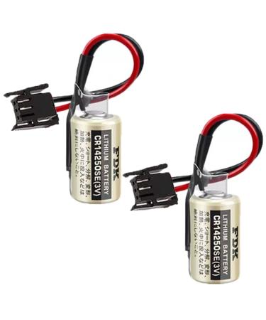 2-Pack for FDK CR14250SE 3V 1/2AA PLC Battery 1000mAh for 1747-BA Backup Power Supply