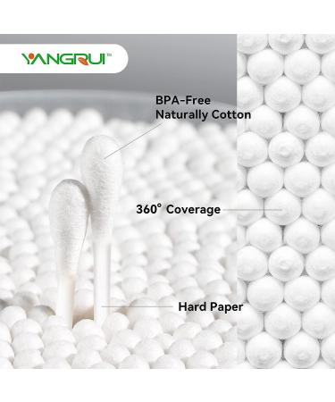 YANGRUI Cotton Swab 510 Count Paper Stick BPA Free Eco-friendly Cotton Buds - Pack of 1 - Buy Online on SooperMarket.com