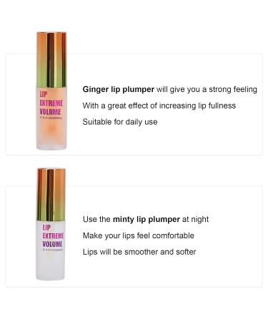 Buy 2 PCs Lip Plumper Kit - Natural Make Up Lip Gloss & Serum for Fuller Lips | Plant Extract Lip Care - Buy Online on SooperMarket.com