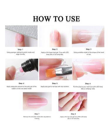 MIZHSE Poly Nail Gel Purple Temperature Color Changing Extension Builder Gel - Professional Nail Thickening Tool for Beginners (MS-Purple) - Buy Online on SooperMarket.com