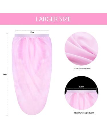 Auban Large Satin Bonnet Sleep Cap - 2 Pcs Set for Black Women - Elastic Band, No Fading - Ideal for Braids - Buy Online on SooperMarket.com