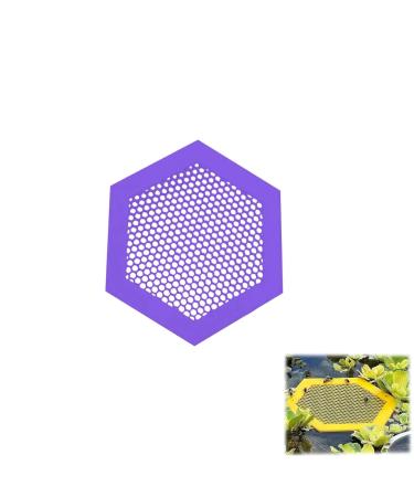 Colorful Bee Watering Station Bee Waterer and Butterfly Water Stations Floating Bee Island Use for Bee Cups for Garden Bee Water Catcher Cups for Thirsty Pollinators(Color:Purple)