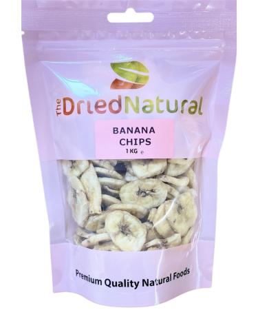 Banana Chips 1 KG Sweet Snacks Fruit Crunchy - The Dried Natural