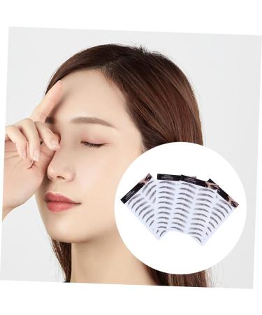 Gogogmee Hair-like Eyebrows 4pcs Eyebrow Stickers Tool Stickers Eyebrow Transfers Stickers Water Transfer Eyebrow Sticker 6d 21x15cm Brown - Buy Online on SooperMarket.com