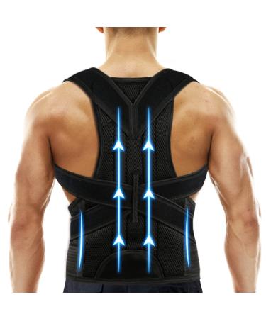 Back Brace Posture Corrector for Women and Men - Relief for Waist Back and Shoulder Pain - Adjustable and Breathable Posture Back Brace - Improve Back Posture and Provide Lumbar Support S(24"-29")