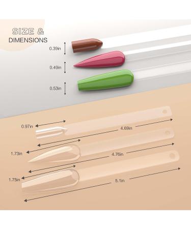 50pc Clear Fan-shaped Nail Art Swatches Sticks for Practice and Display - Keilend - Buy Online on SooperMarket.com