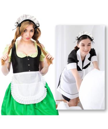 Bohue Maid Headband Maid Anime Cosplay Headwear Women's French Maid Headband Retro Lolita Hair Hoop Maid Hair Accessories for Halloween Cosplay - Buy Online on SooperMarket.com
